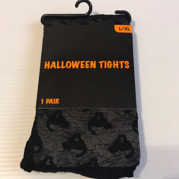 Accessories - 🐶Halloween black tights, cat design SZ L/XL NEW
